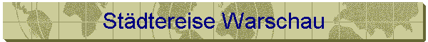 St�dtereise Warschau